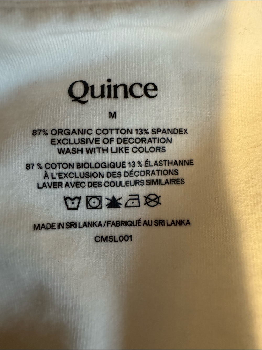 Quince Square Neck Stretch Cotton Sleeveless Bodysuit White - Picture 5 of 5